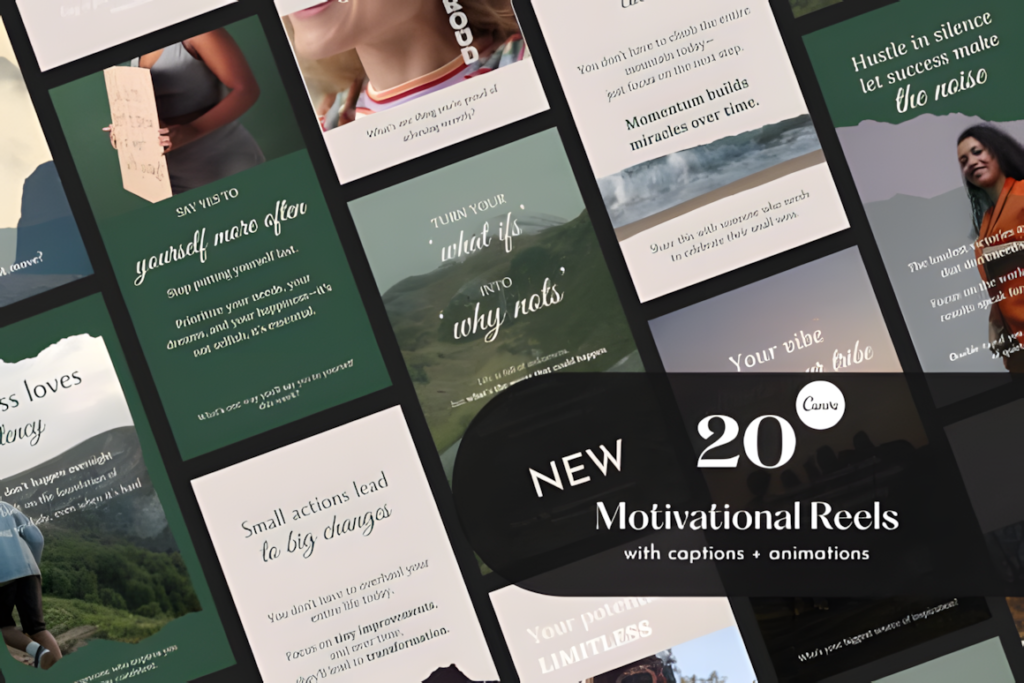 20 Motivational Canva Templates Reels Graphics 111447449 1 1 580x387 1