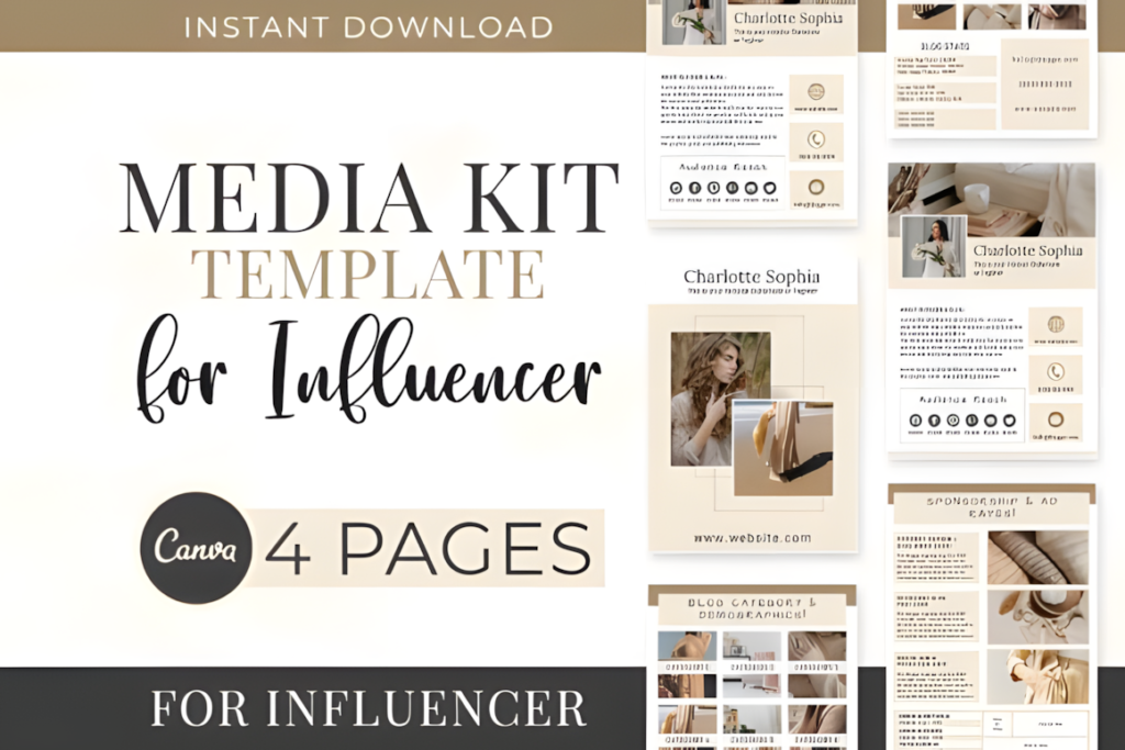 4 Page Media Kit Canva Template Graphics 52559722 580x387 1