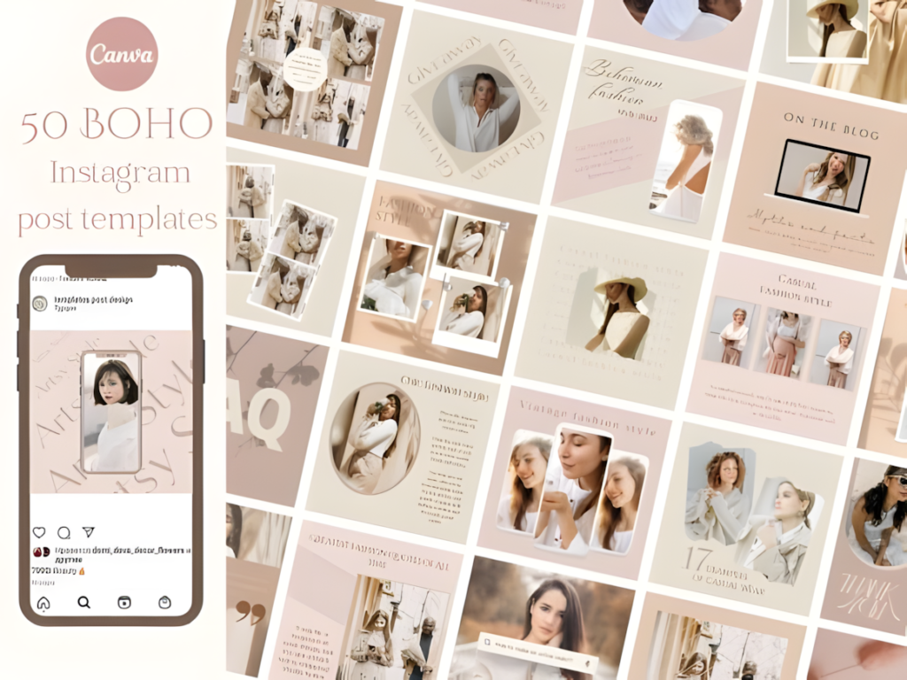50 Neutral Instagram post templates Graphics 37282298 1 1 580x435 1