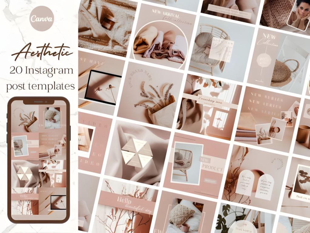 Aesthetic Brand Instagram post templates Graphics 29513651 1 1 580x435 1