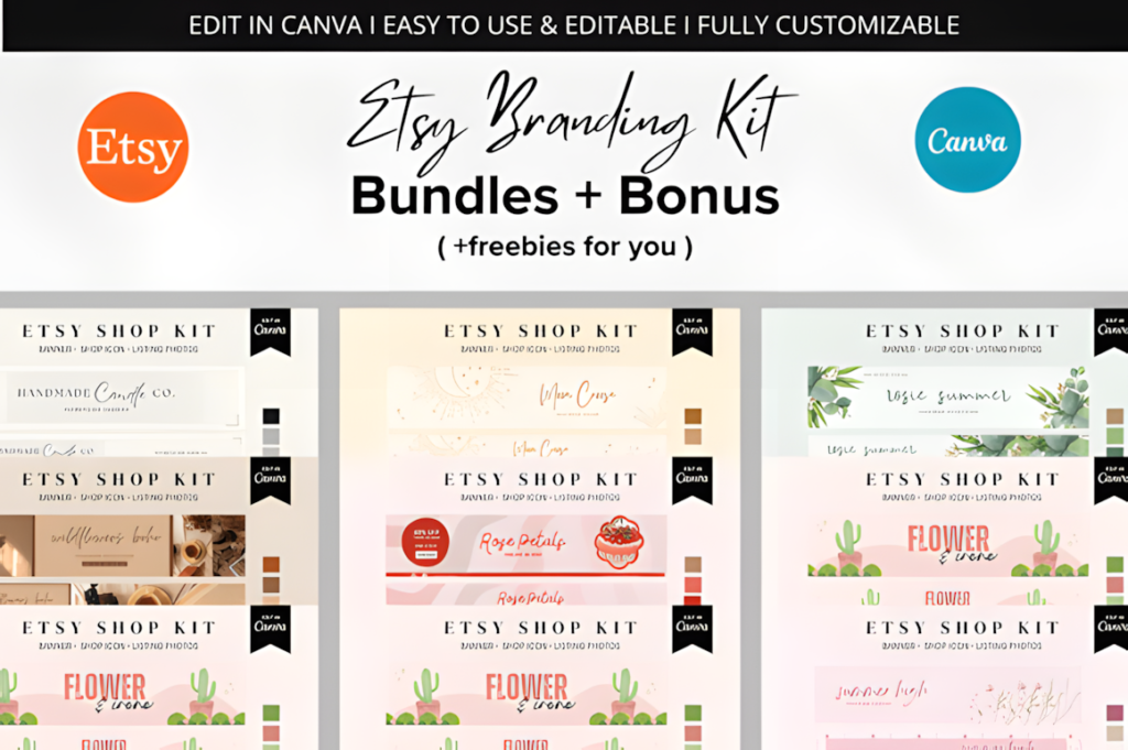 Etsy Shop Branding Kit Bundle Graphics 102758090 1 1 580x386 1