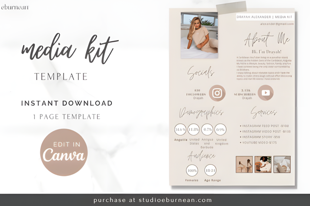 Influencer Media Kit template for Canva Graphics 65752694 1 1 580x386 1