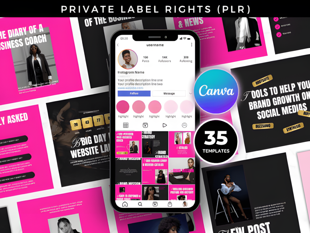 Instagram Post Templates For boss babe Graphics 105021838 2 580x436 1