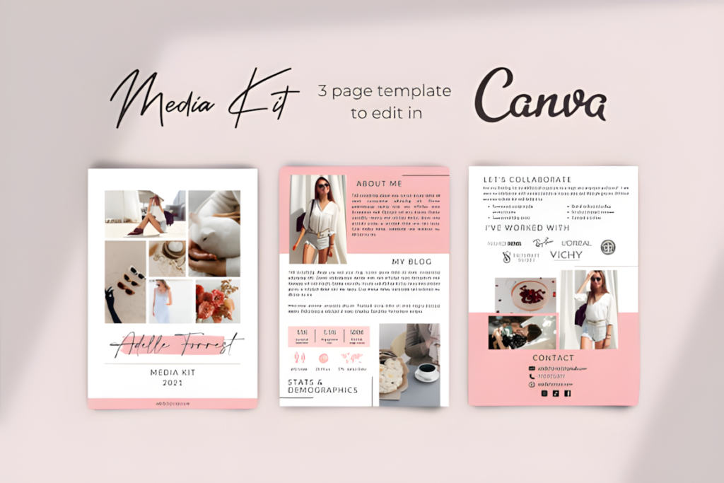 Pink Media Kit Template for Canva Graphics 18995114 1 1 580x387 1