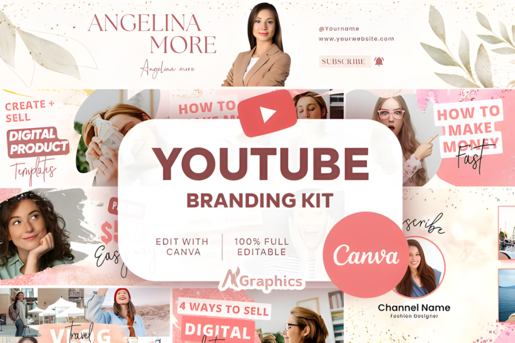 Professional YouTube Branding Kit Canva Graphics 82831672 1 1 580x387 1