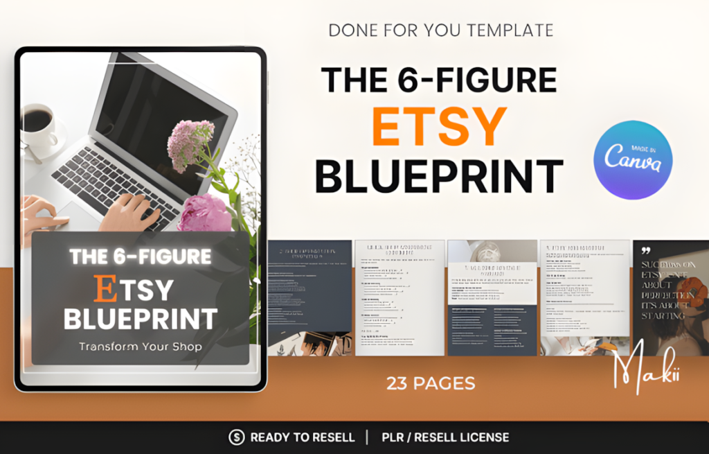 The 6Figure Etsy Blueprint Canva ebook Graphics 128381820 1 1 580x371 1