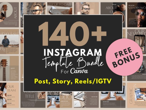 140 Instagram Boost Bundle Canva Bundle Graphics 96317946 1 1 580x435 1