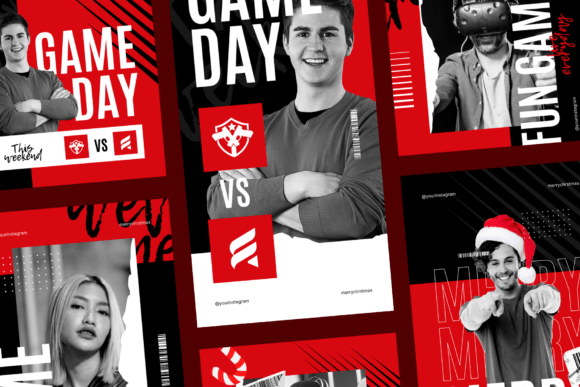 Christmas Esports Instagram Template Graphics 85442155 1 1 580x387 1