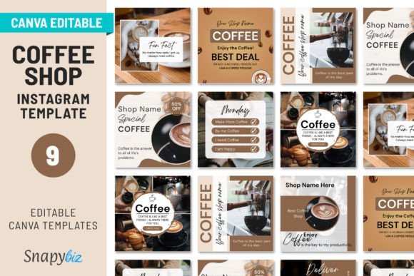 12 Social Media Templates Coffee Shops Actually Use 8 Free Coffee Shop Instagram Post Graphics 53332584 1 1 580x387 1