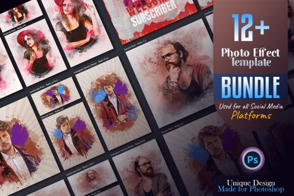 Multipurpos Artistic Photo effect bundle Graphics 123410866 1 1 580x387 1