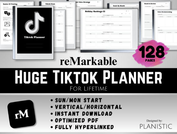ReMarkable 2 Tiktok PlannerSocial Media Graphics 95116289 580x441 1