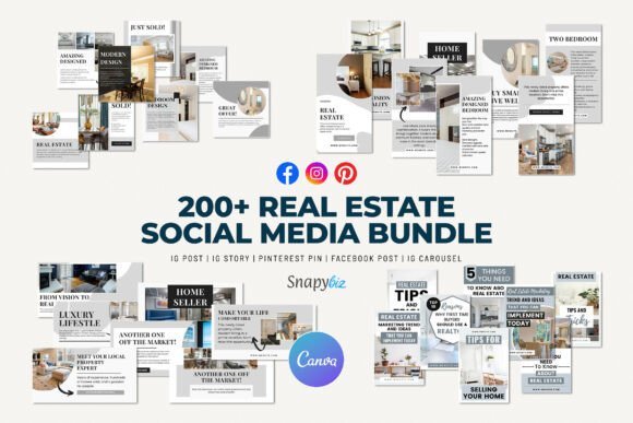 Real Estate Social Media Canva Bundle Graphics 128225113 1 1 580x387 1