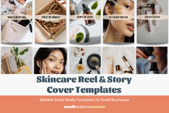 Skincare Reel Cover Templates Graphics 28105664 1 1 580x387 1
