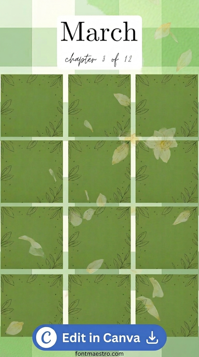 Birthday template instagram story green white checkered spring celebration