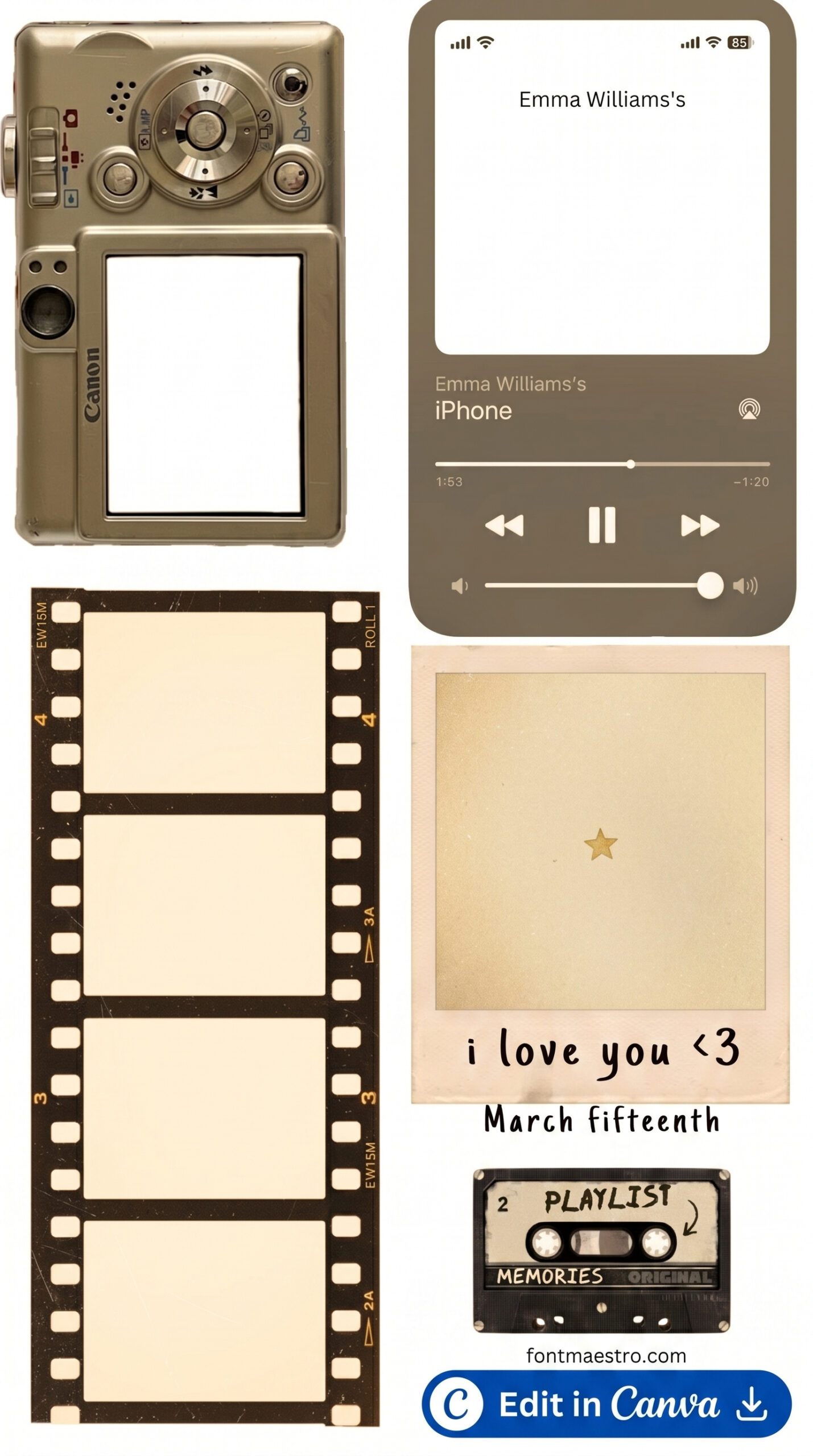 Camera Insta Story Template