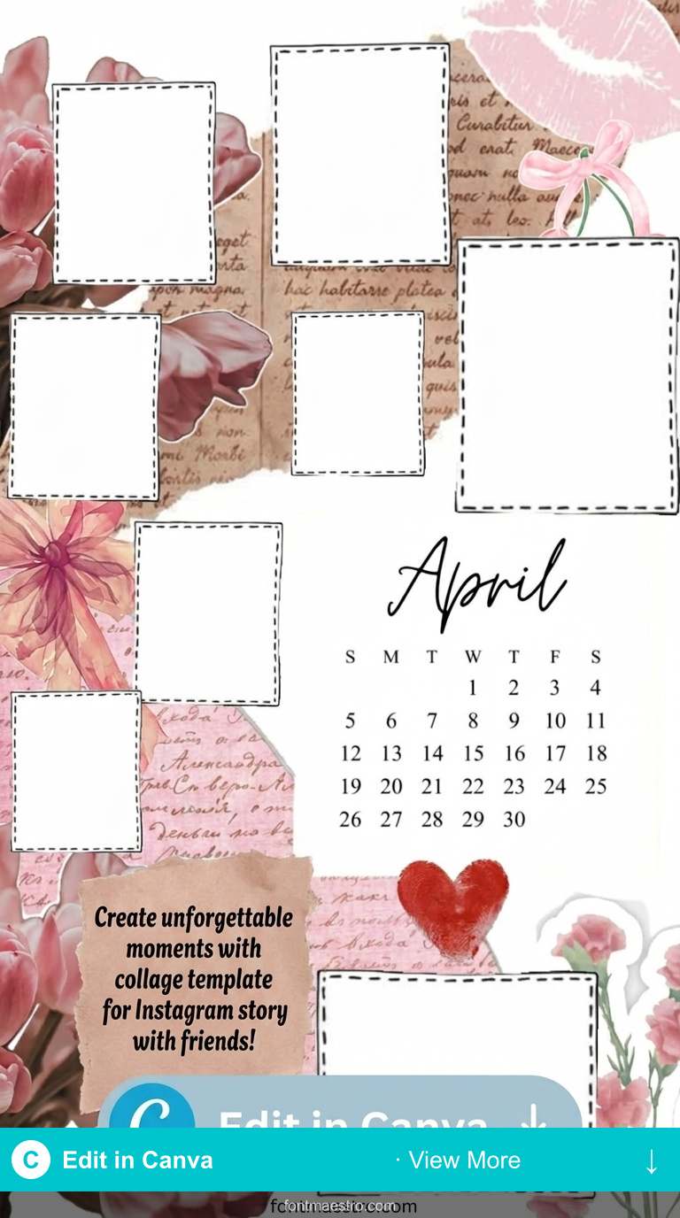 collage template for instagram story with friends perfect moments versatile editable