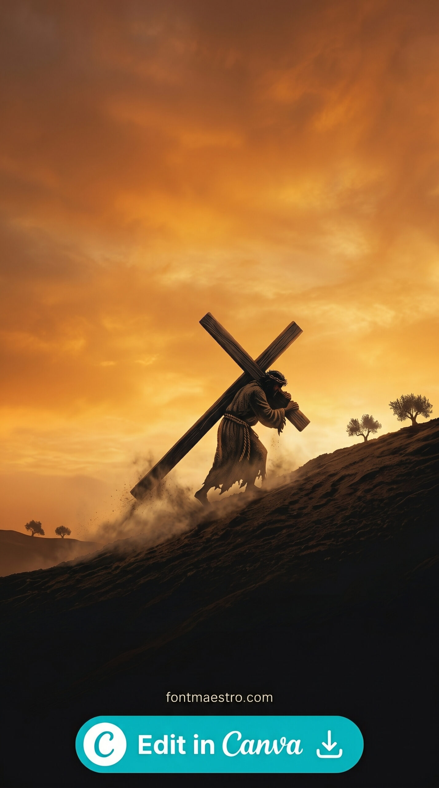 8 Best Easter Instagram Story Templates Jesus — Top 2026 Picks for Church & Faith Accounts 6 easter instagram story template jesus cross sunset dramatic religious printable editable