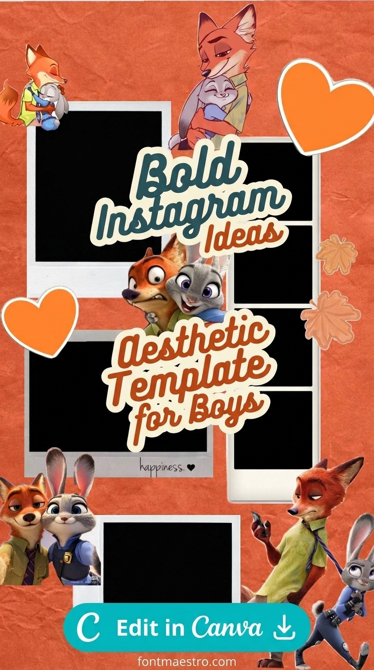 20 Instagram Story Templates for Boys: Bold & Masculine Designs in 2026 3 instagram story ideas aesthetic template for boys vibrant collage animals hearts editable