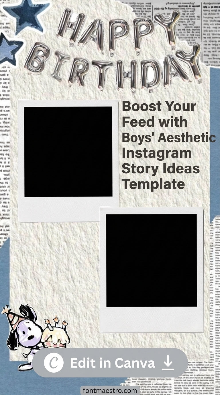 20 Instagram Story Templates for Boys: Bold & Masculine Designs in 2026 4 instagram story ideas aesthetic template for boys brand elevate engagement editable