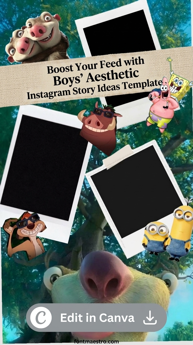 20 Instagram Story Templates for Boys: Bold & Masculine Designs in 2026 6 instagram story ideas aesthetic template for boys cool unleash style editable