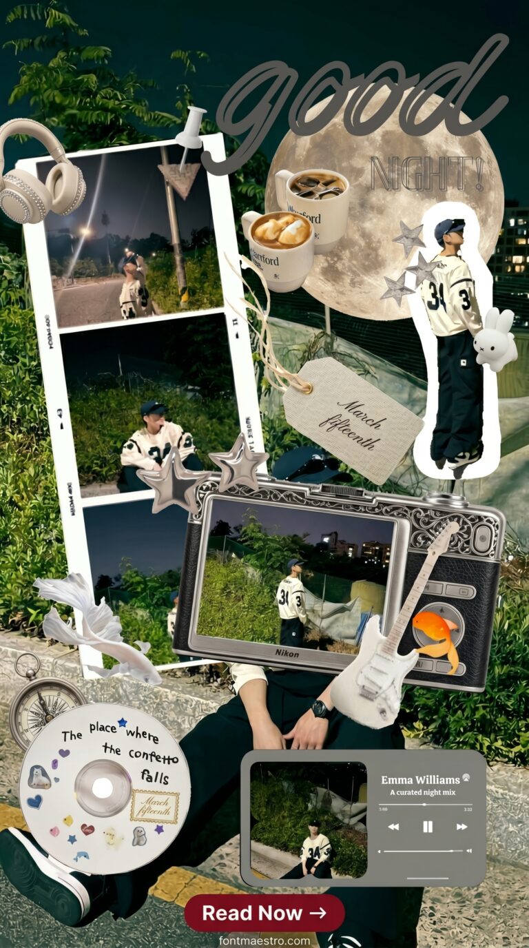 instagram story ideas kpop template scrapbook aesthetic editable
