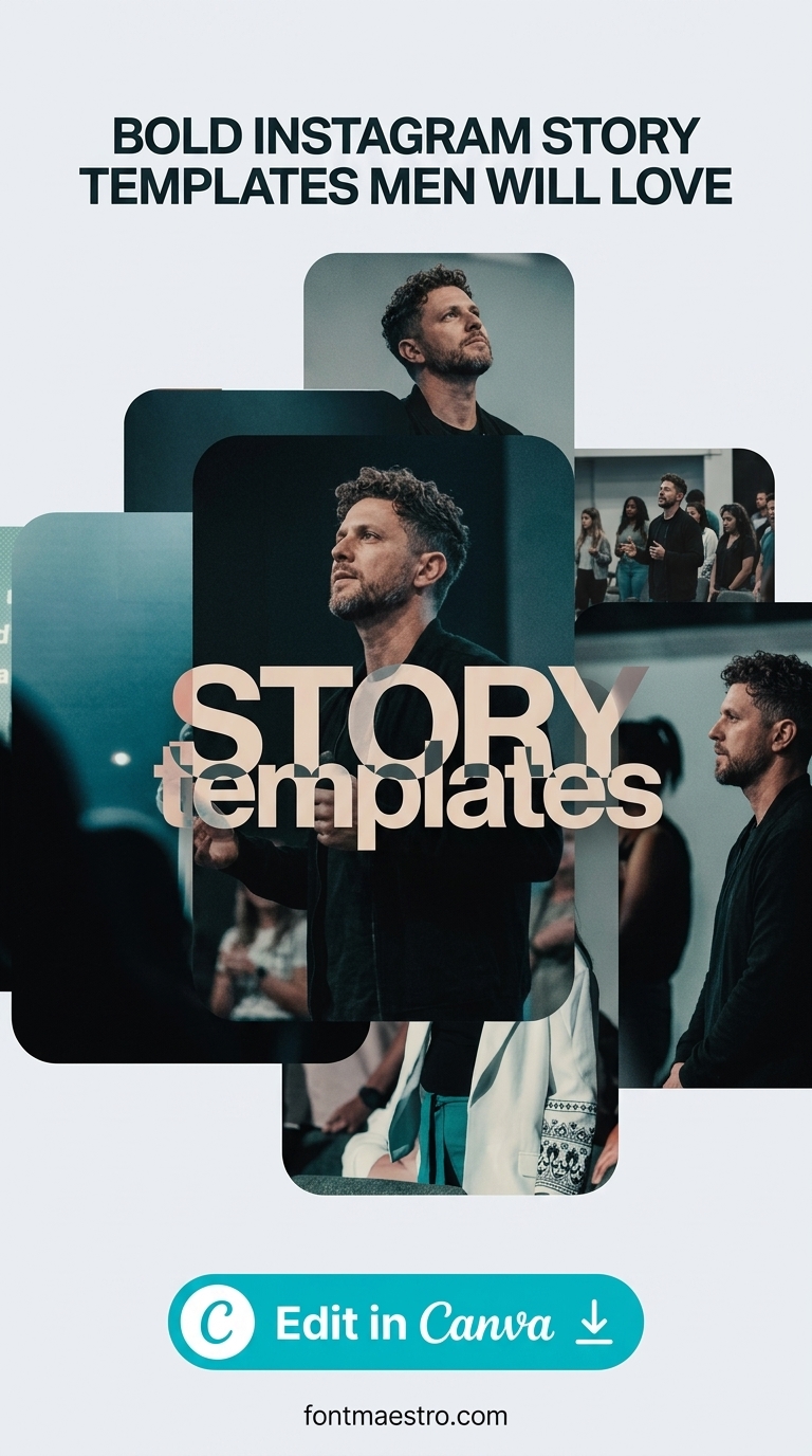 instagram story template men bold captivate stories editable