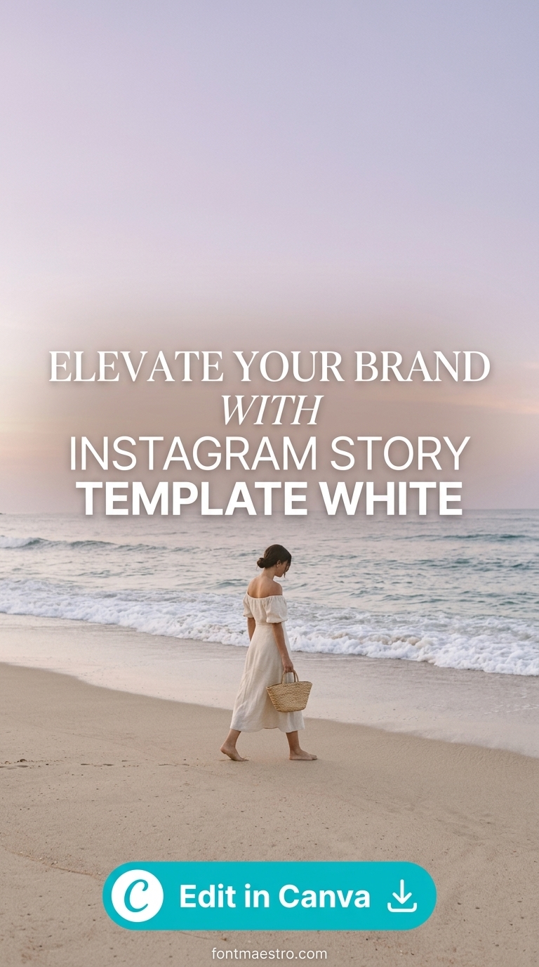 20 White Instagram Story Templates for a Minimal Clean Feed in 2026 4 instagram story template white effortless clean minimal aesthetic editable