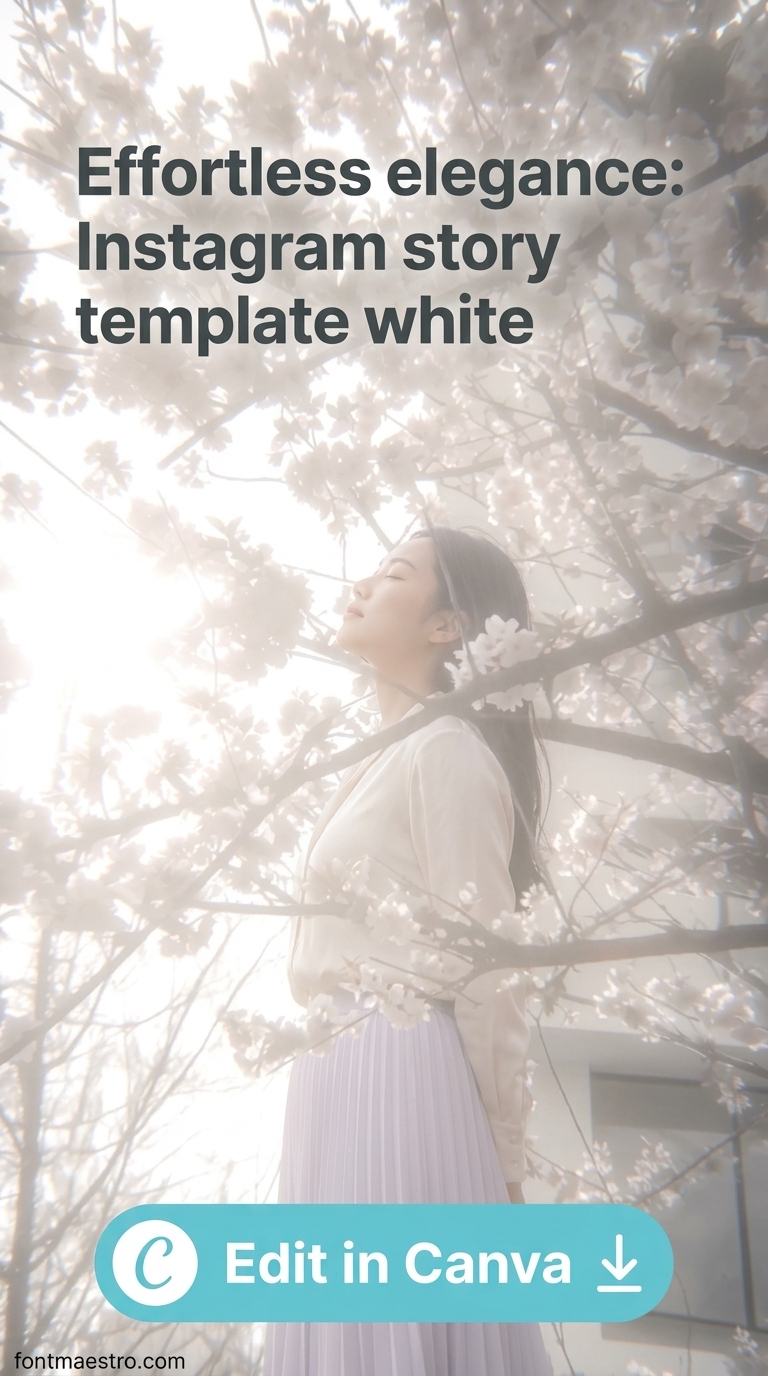 20 White Instagram Story Templates for a Minimal Clean Feed in 2026 3 instagram story template white elegant easy edit stories editable
