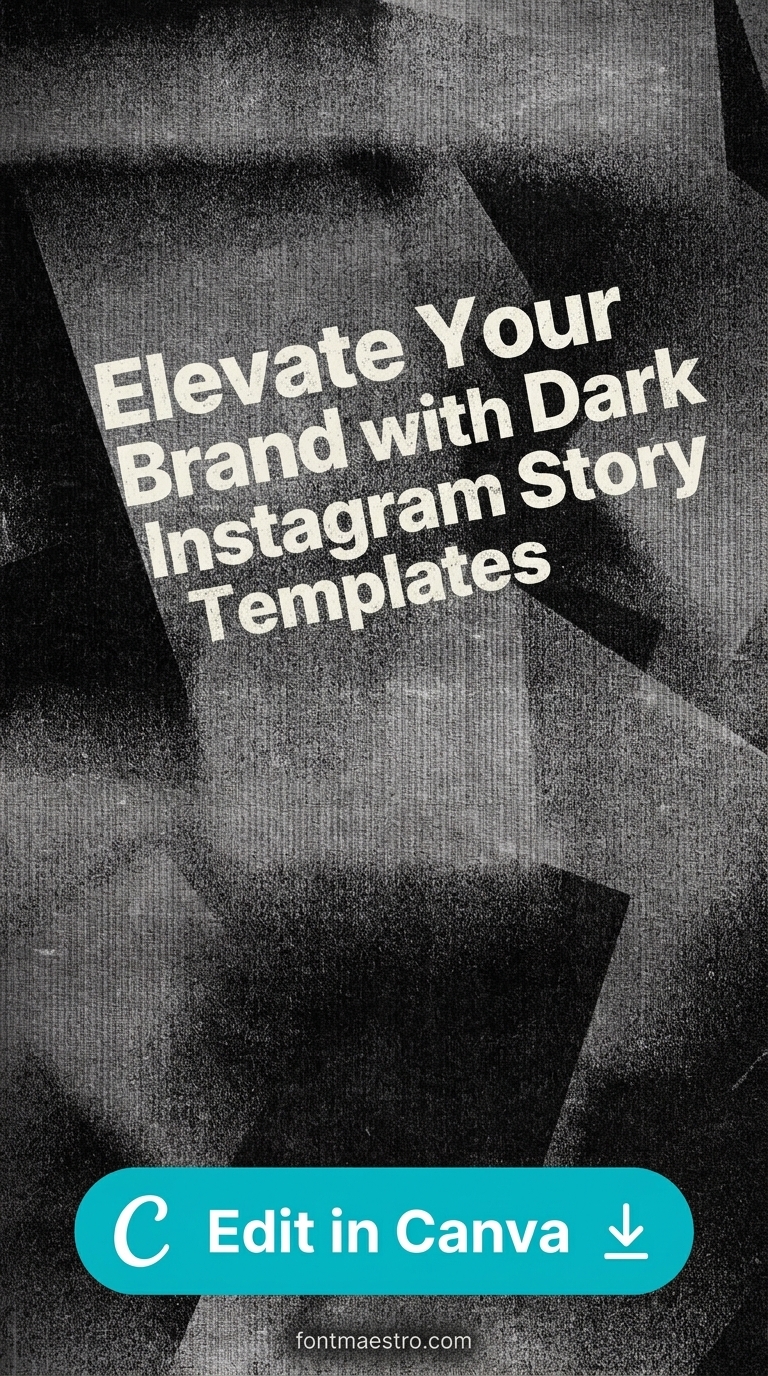 instagram template for story dark background boost stories editable