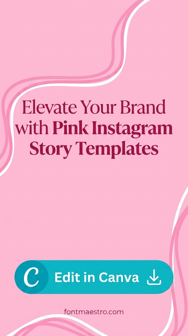 instagram template for story pink make stories pop eye-catching editable