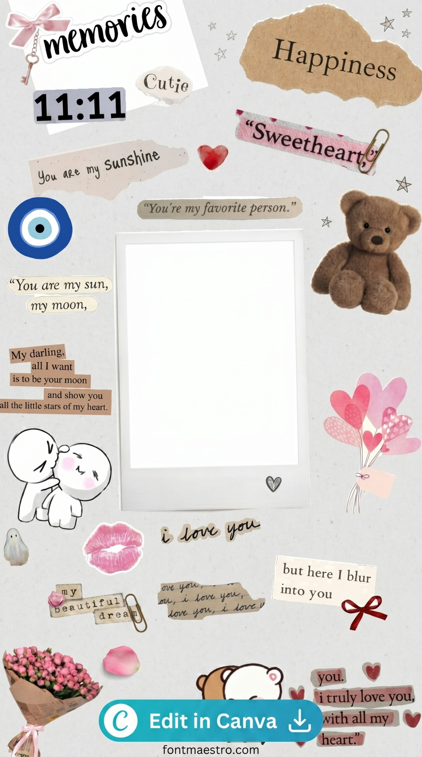 birthday layout instagram story for best friend aesthetic template free premium editable 2026