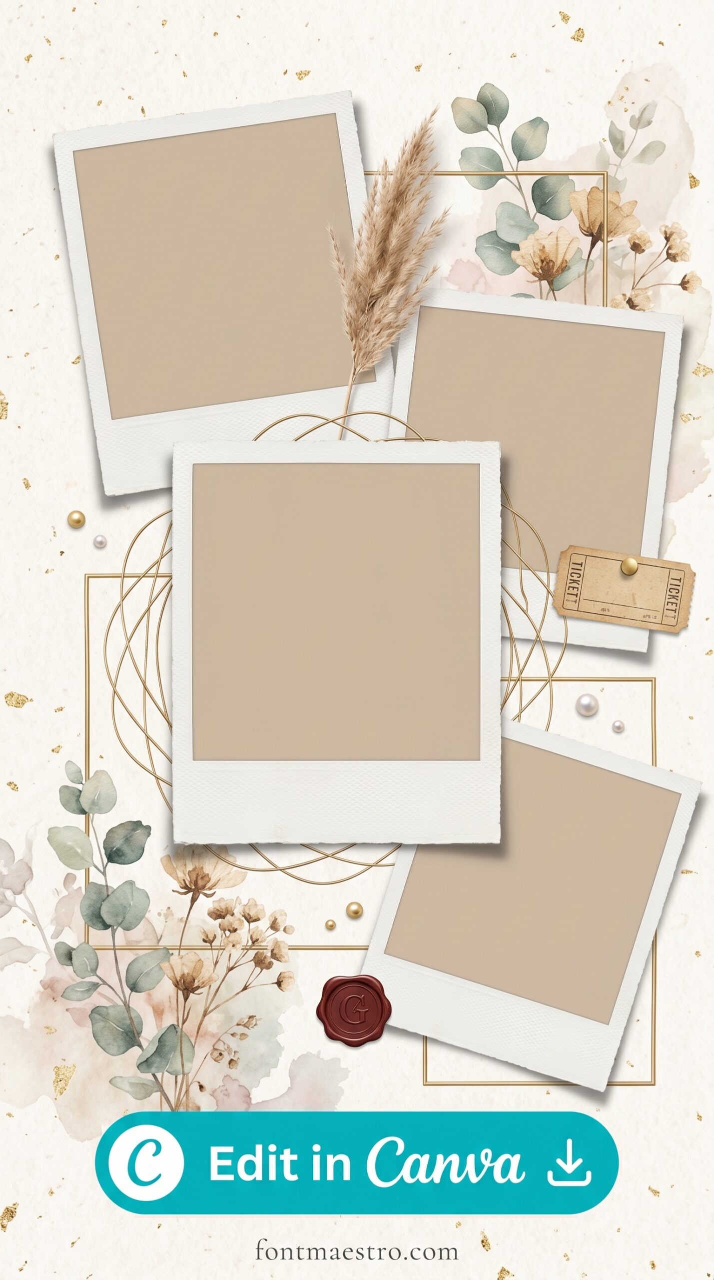 20 Instagram Photo Dump Story Templates — Best Aesthetic Picks for 2026 4 instagram template for story dump vintage film grain aged 2026