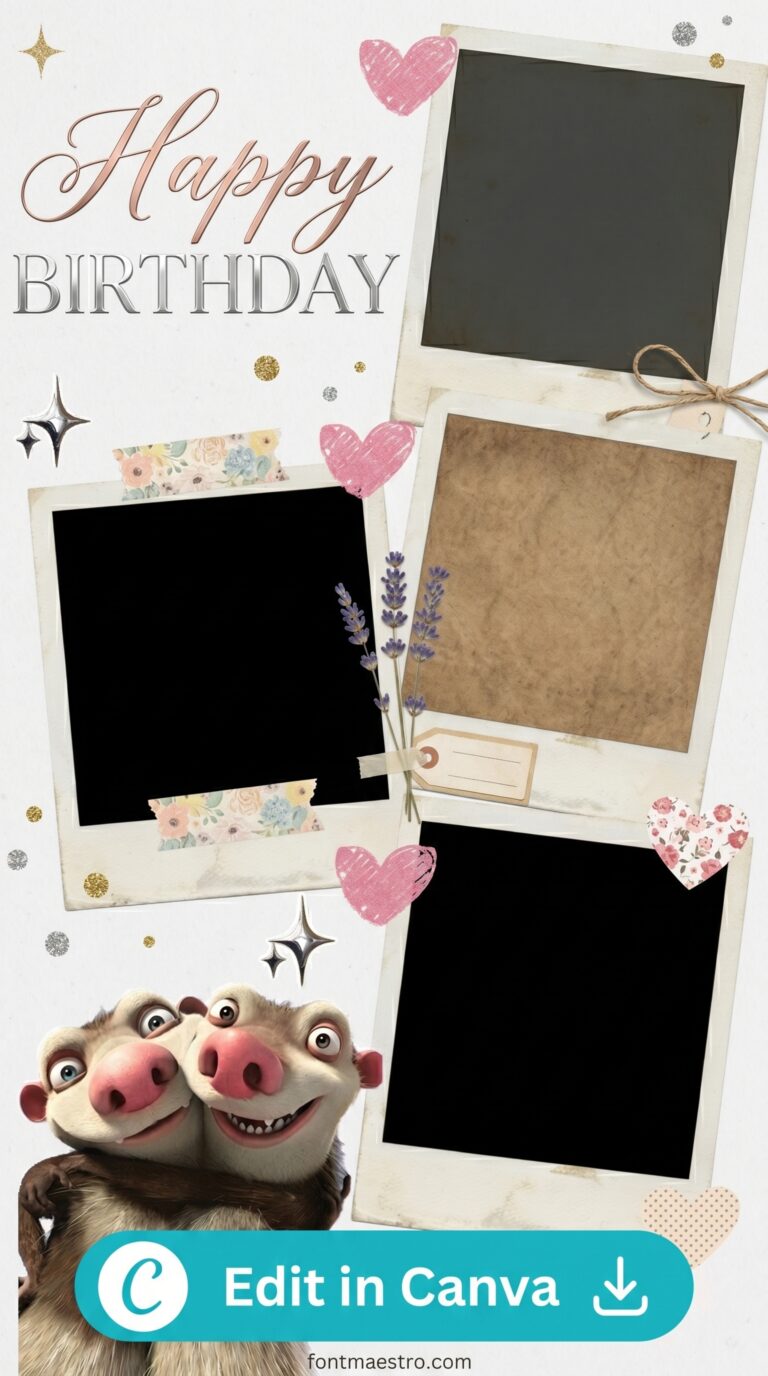 happy birthday instagram story template aesthetic background free premium editable 2026