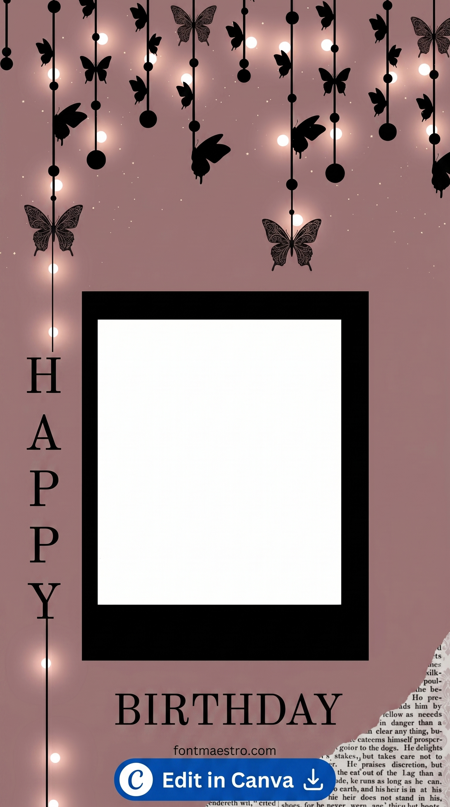 happy birthday eve instagram story template aesthetic soft pastel 2026