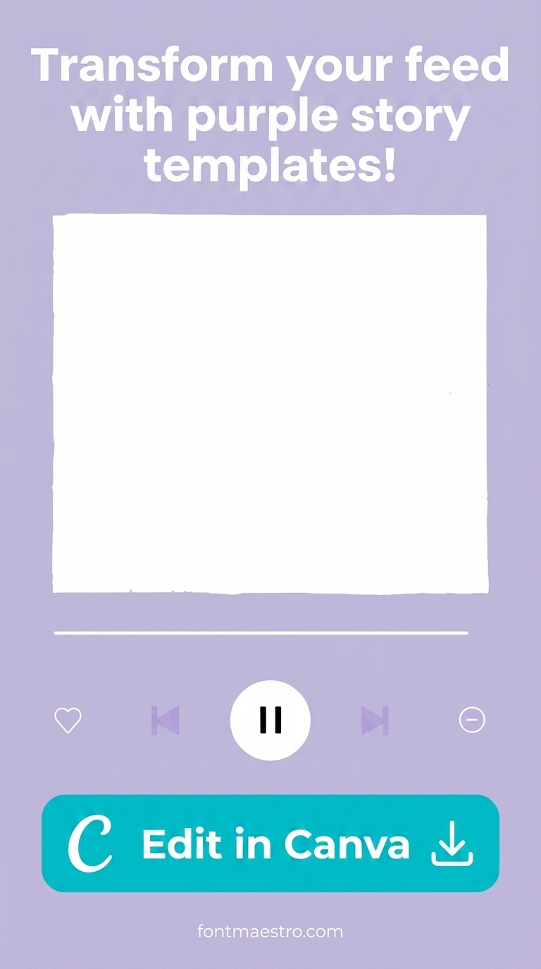 instagram story template aesthetic purple instant transform stunning editable