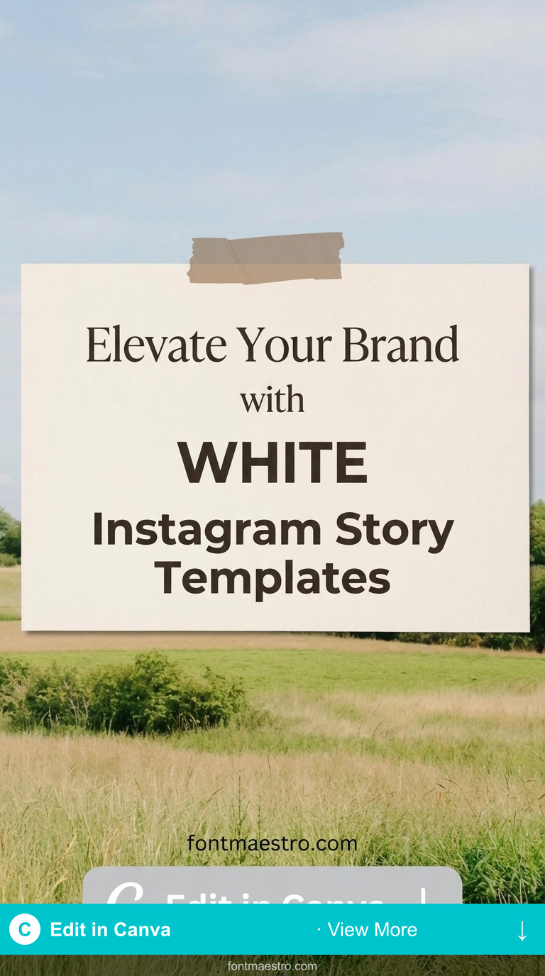 instagram template for story white free premium editable 2026