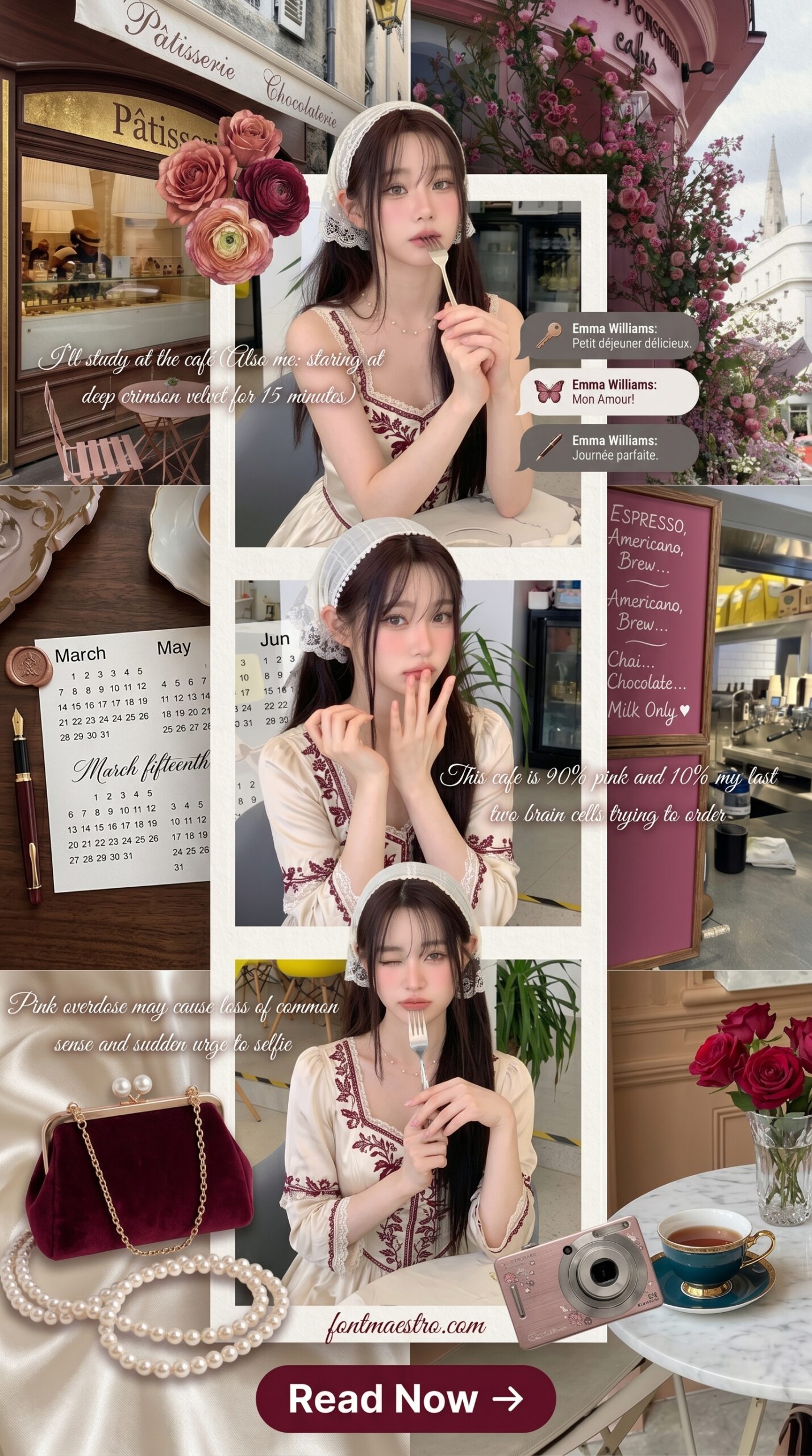 Hello Kitty Insta story template kawaii aesthetic