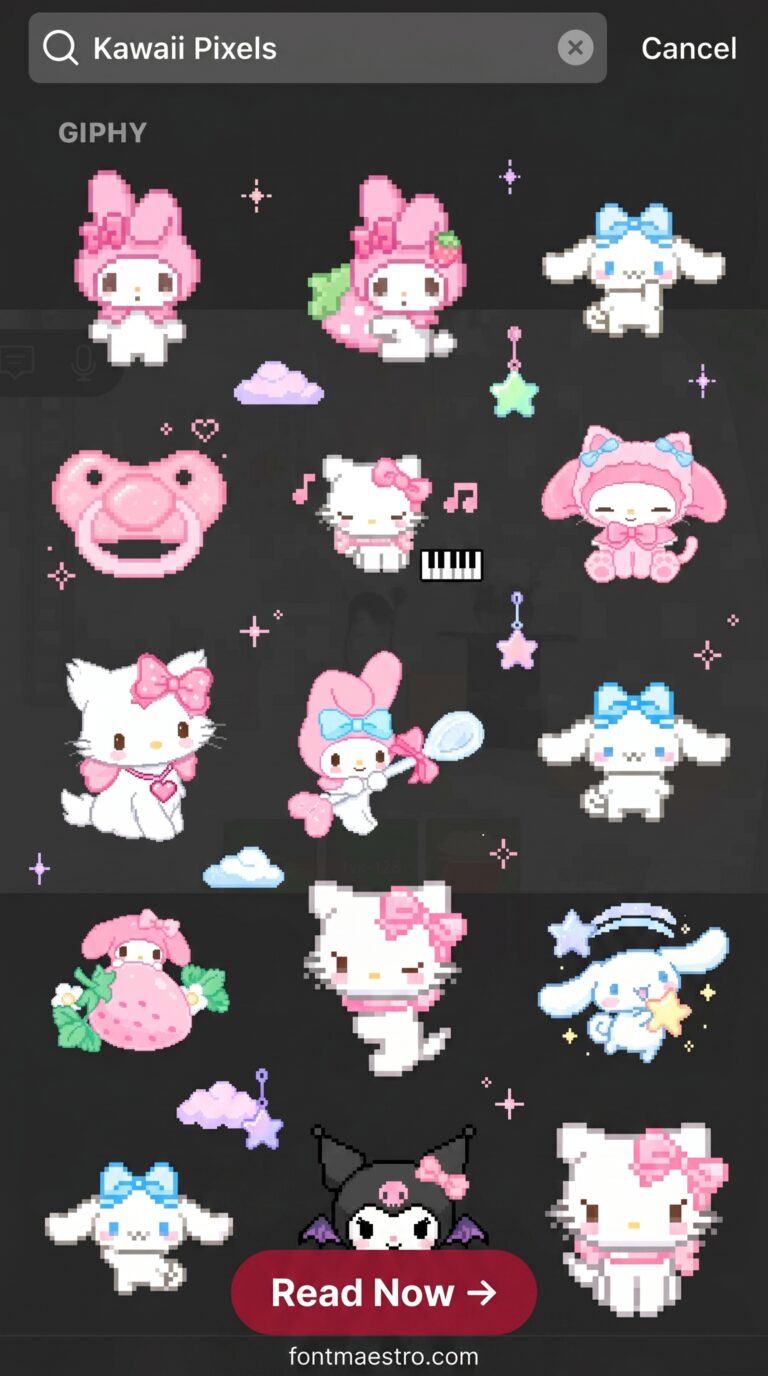 Hello Kitty Instagram story template with cute sticker designs