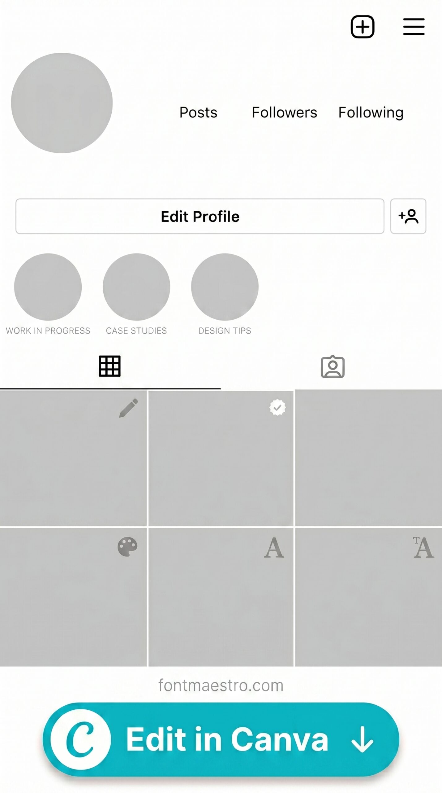 Instagram story template safe zone guide for perfect designs