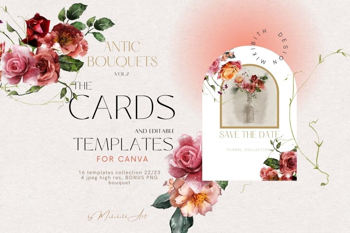 collage template for instagram story with friends antic bouquets cards and instagram templates canva template