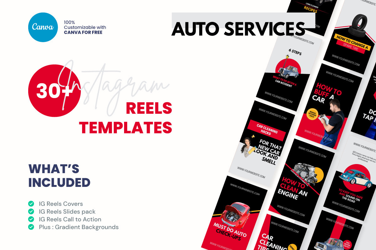 new reel instagram story template video automotive instagram reels template canva template