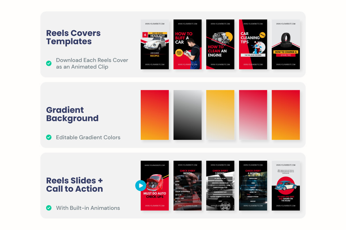 new reel instagram story template video automotive instagram reels template canva template