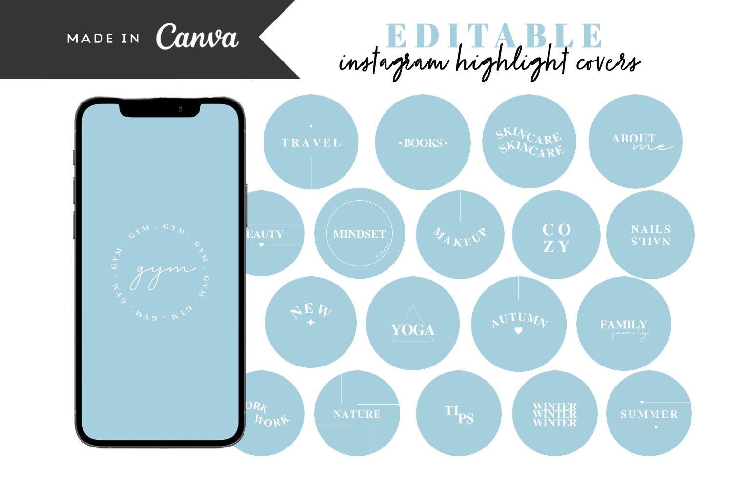 instagram template for story blue blue instagram story highlight covers canva template