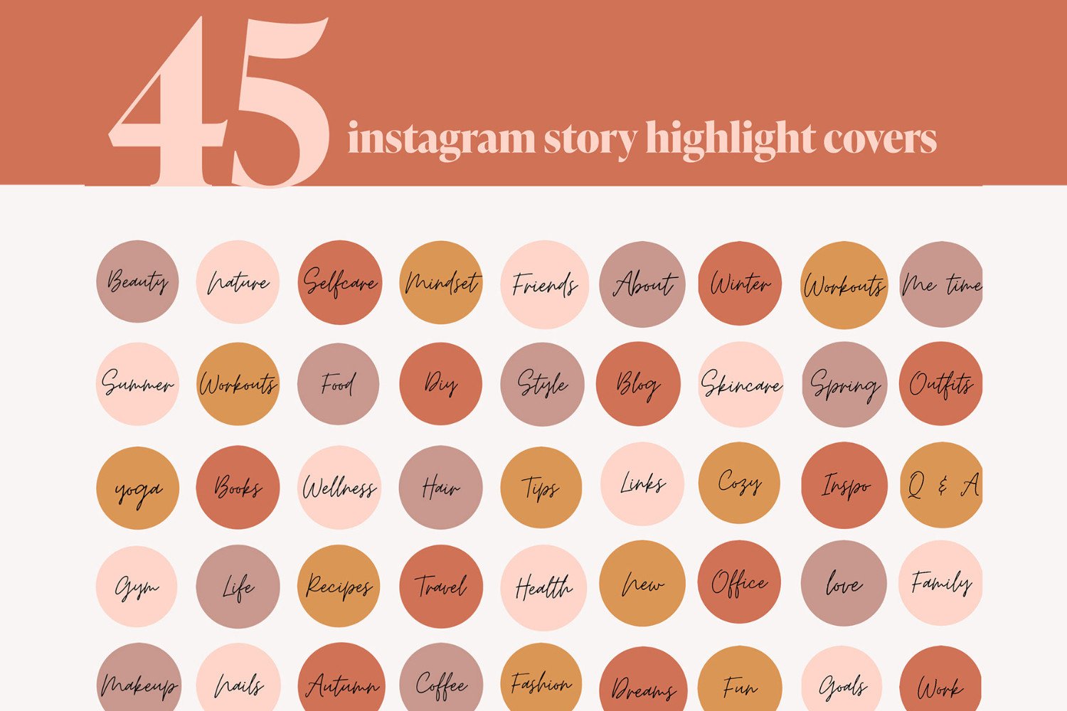 instagram story frame template green boho earthy instagram highlight covers canva template