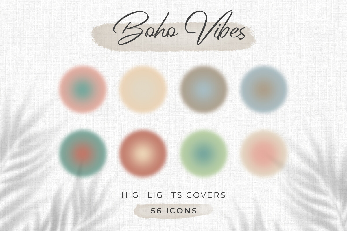 instagram story template boho vibes aura highlight covers canva template