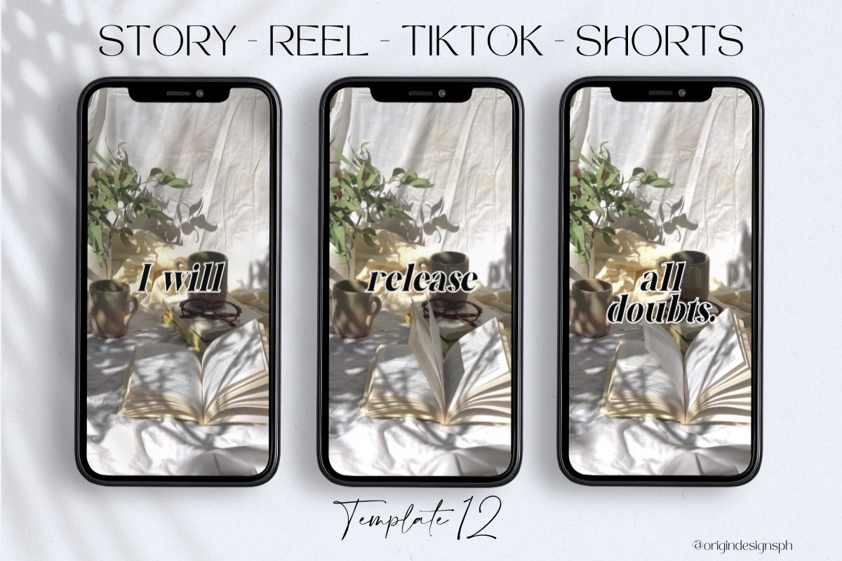 new reel instagram story template video canva reels tiktok shorts canva template