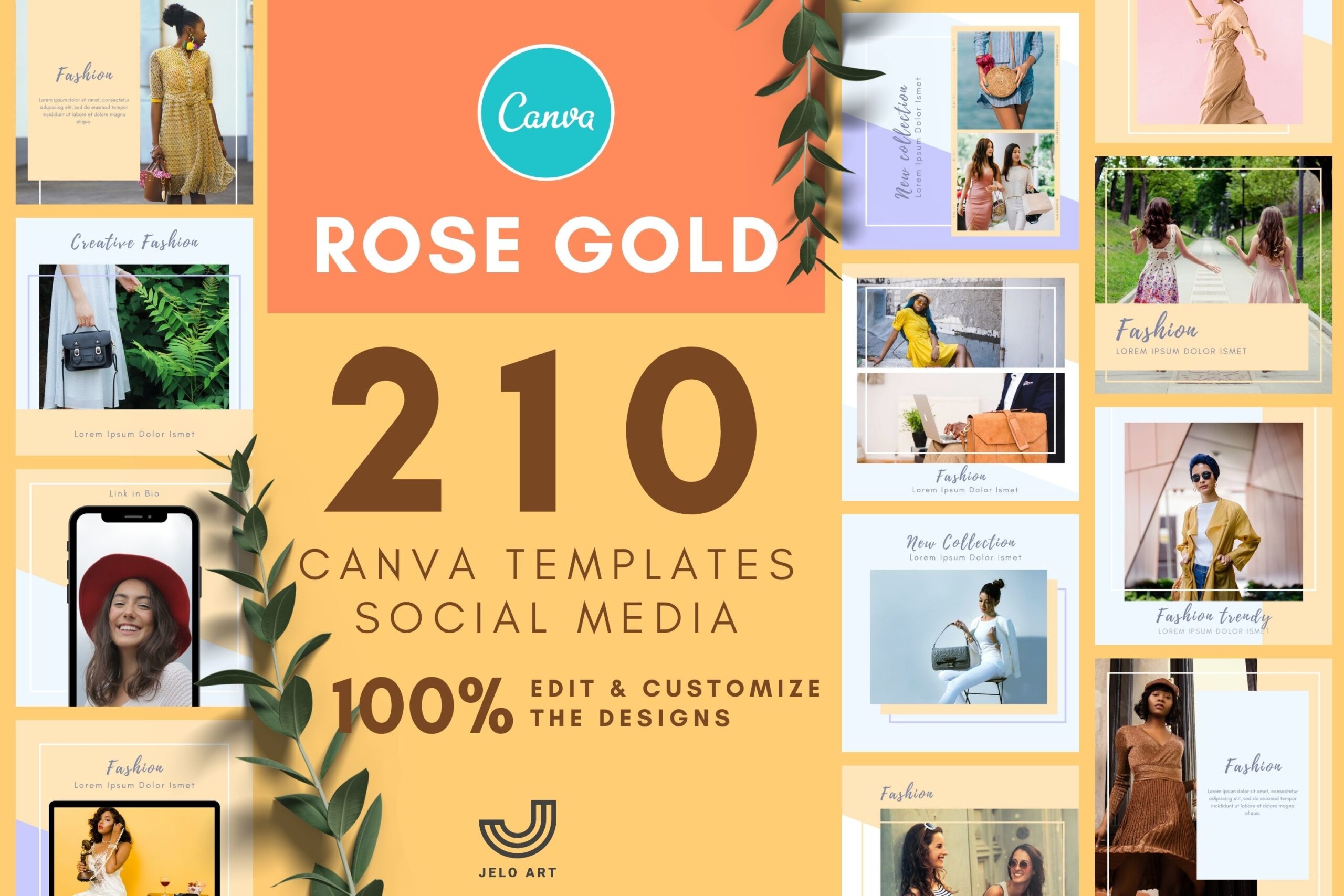instagram template for story blue canva template instagram rose gold canva template