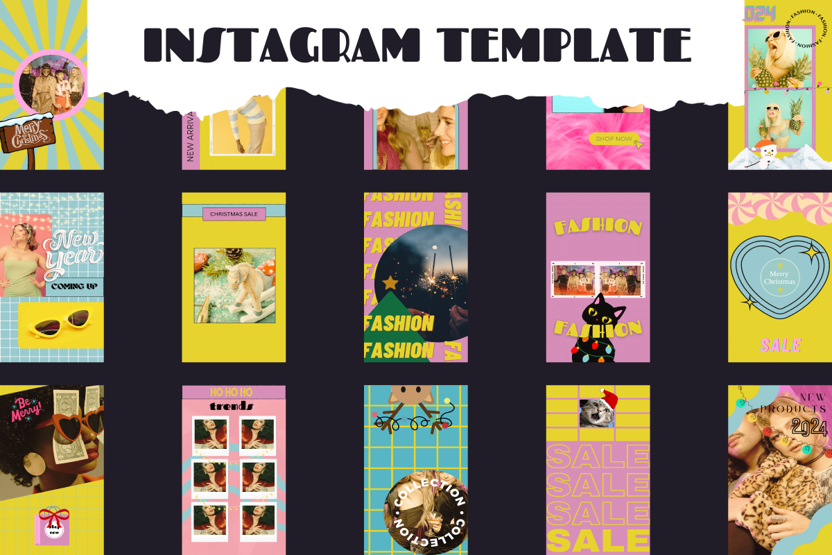 instagram template for story blue christmas instagram story template canva template
