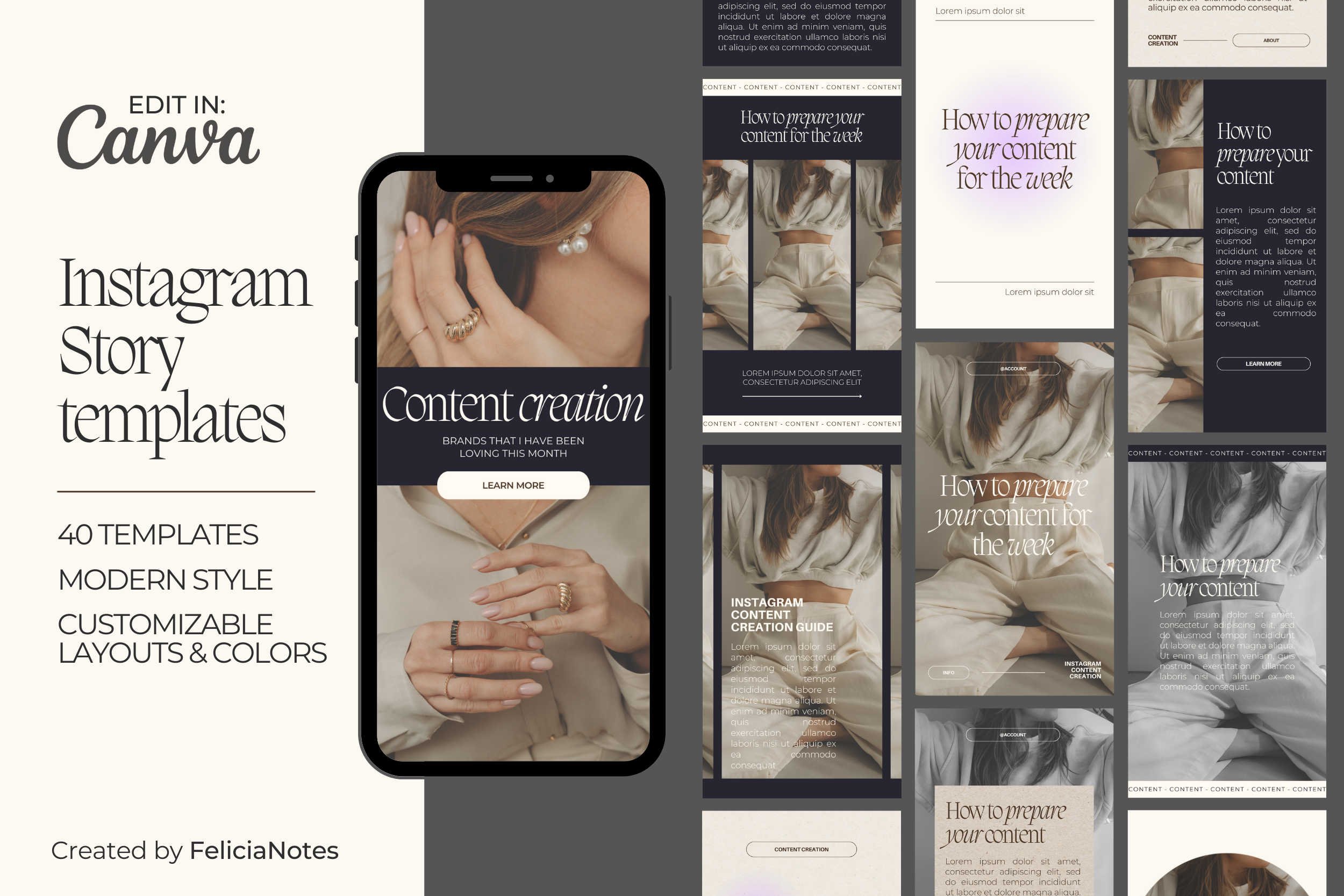 instagram template for story dark dark theme instagram story template canva template