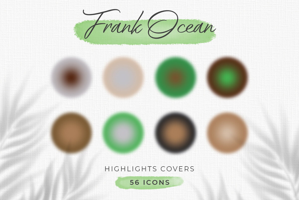 instagram template for story dark frank ocean aura highlight covers canva template